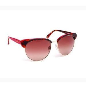 Henri Bendel On The Road Tortoise/Pink Sunglasses